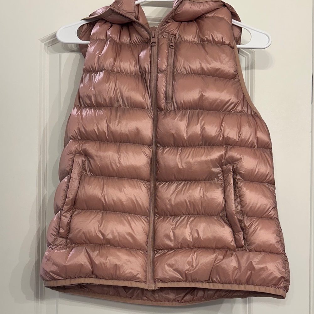Fabletics Pink Puffer Vest